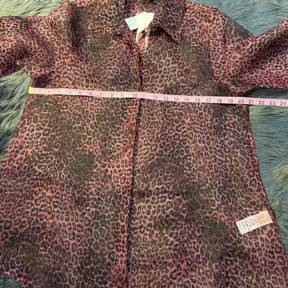 TOPSHOP see through leopard shirt - Picture 11 of 16